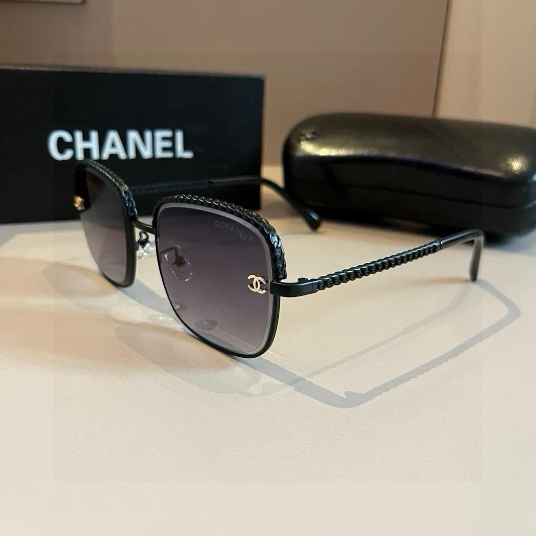 シャネル新作黒サングラススクエアフレーム - 画像 (6)