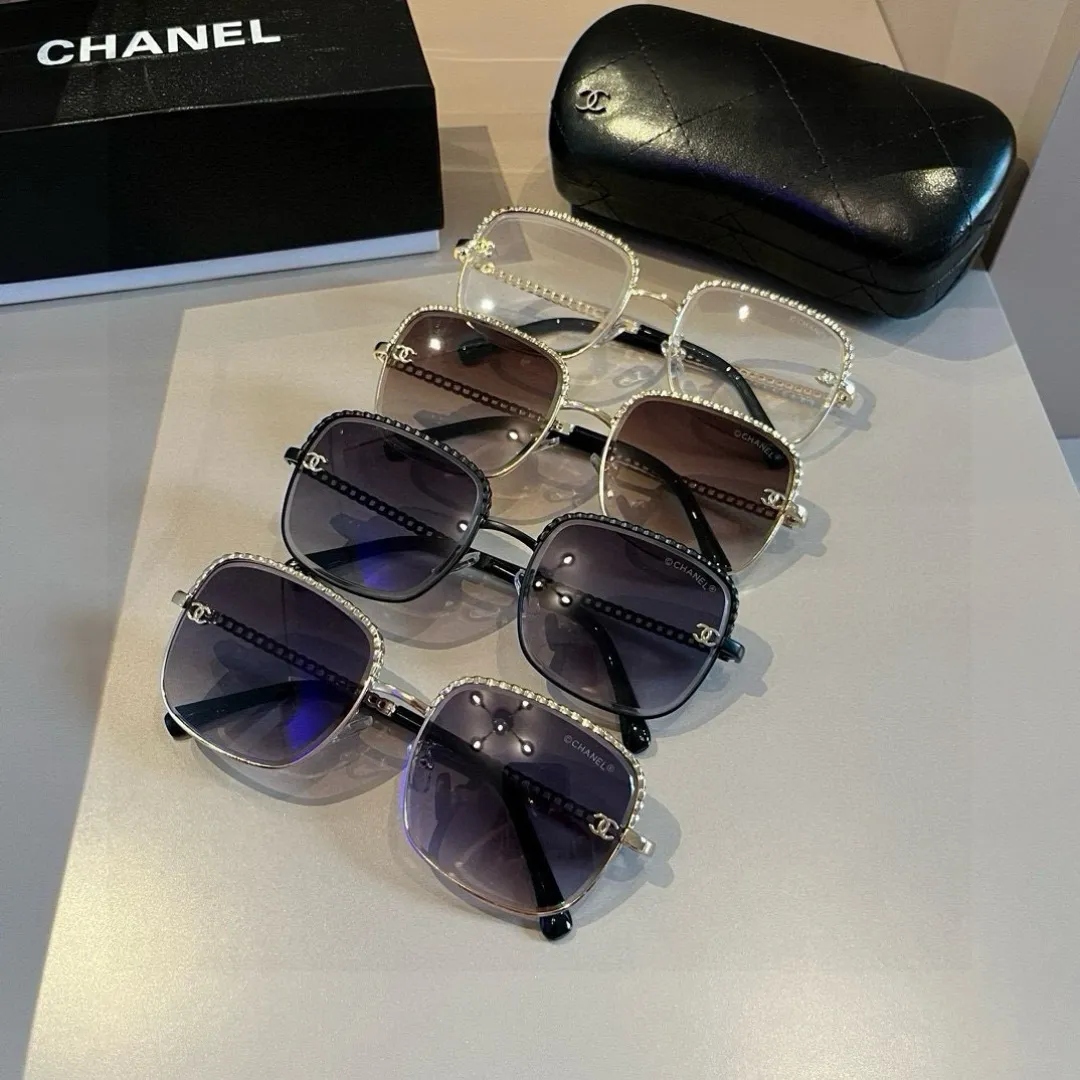 シャネル新作黒サングラススクエアフレーム - 画像 (9)