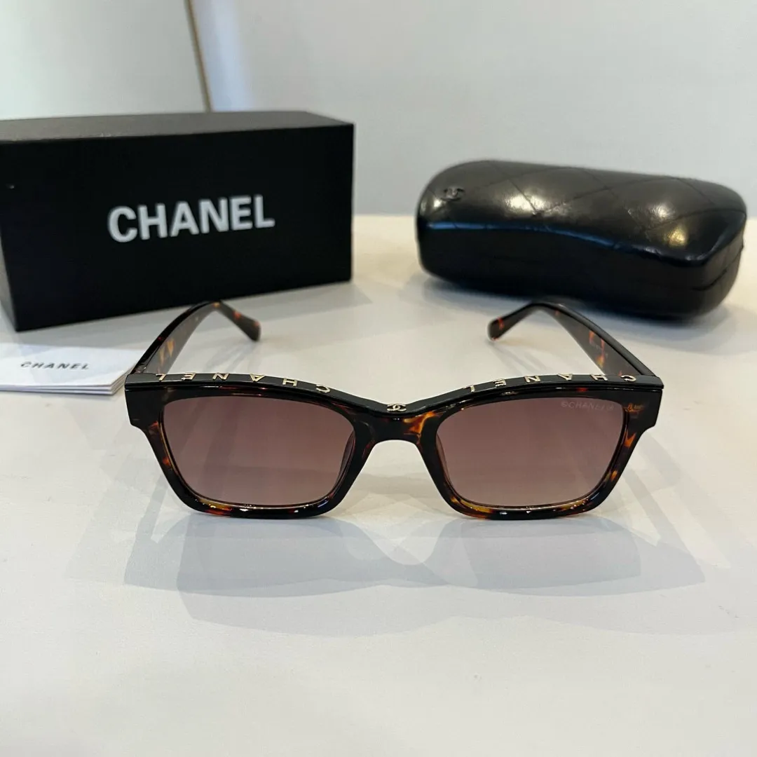 シャネル新作黒サングラススクエアフレーム - 画像 (3)