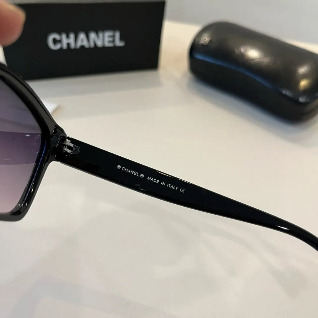 シャネル新作黒サングラススクエアフレーム - 画像 (9)