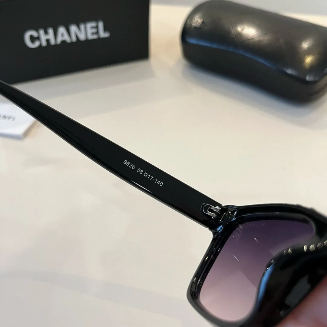 シャネル新作黒サングラススクエアフレーム - 画像 (10)