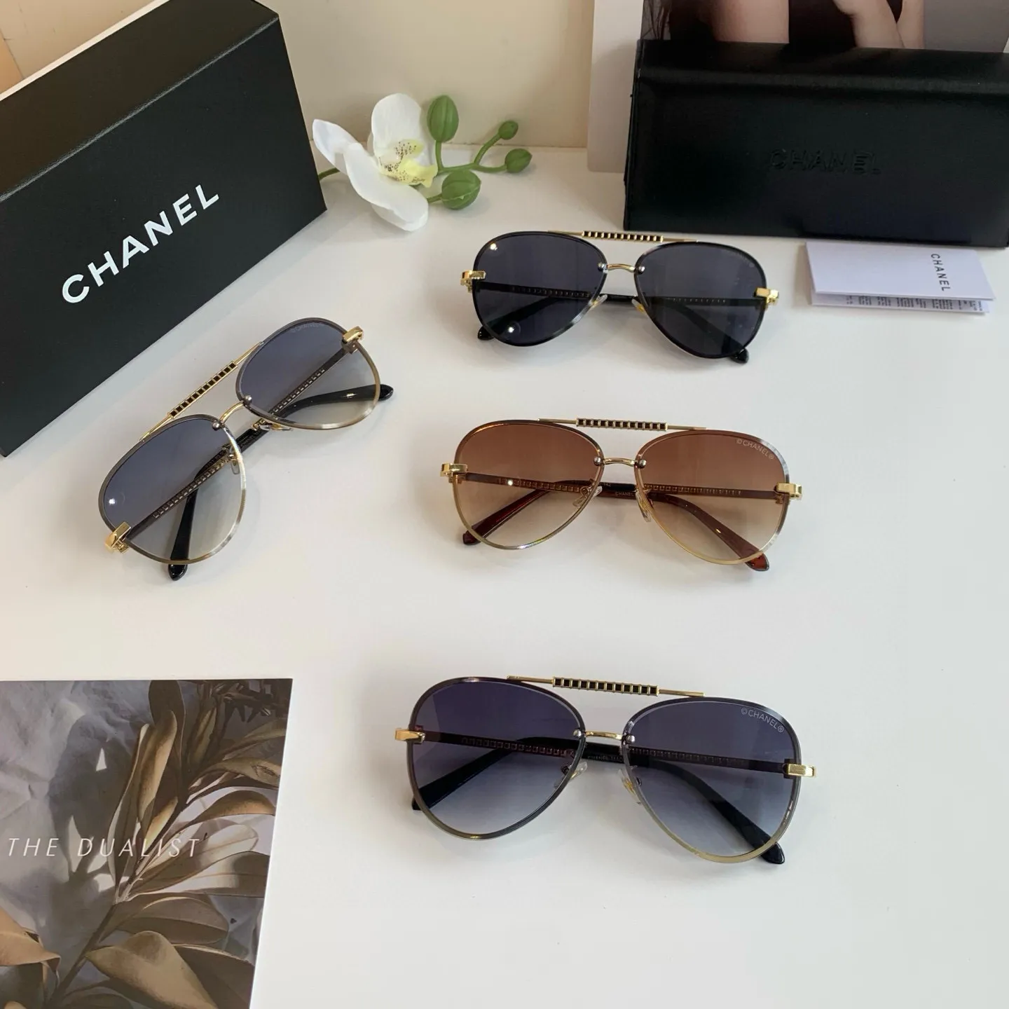 シャネル新作ヒキガエル黒サングラス - 画像 (10)