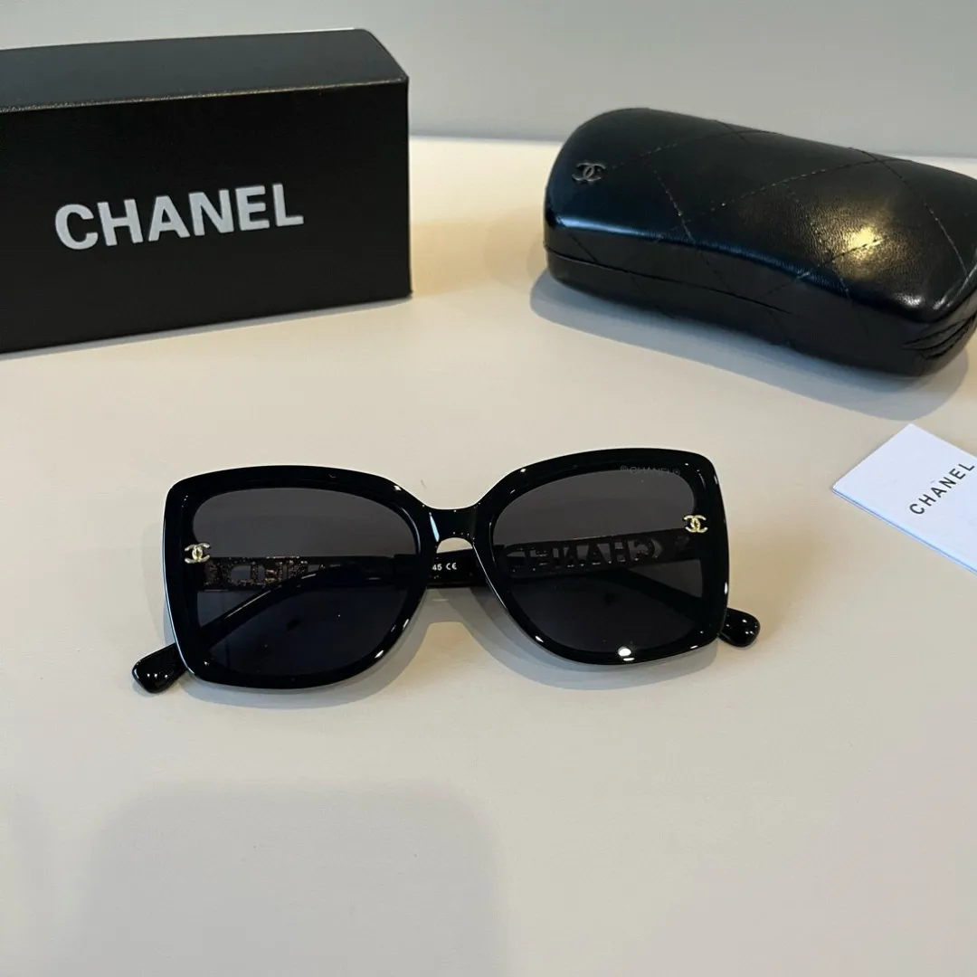 シャネル新作黒サングラススクエアフレーム - 画像 (6)