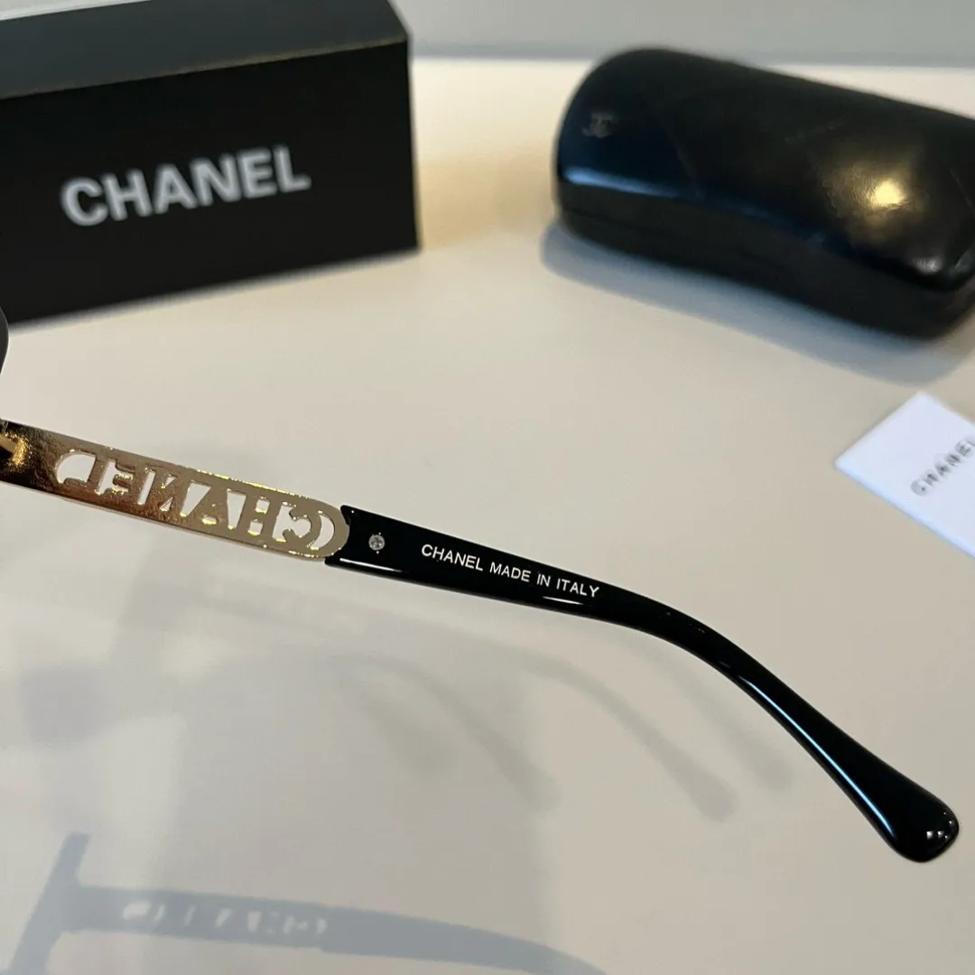 シャネル新作黒サングラススクエアフレーム - 画像 (10)
