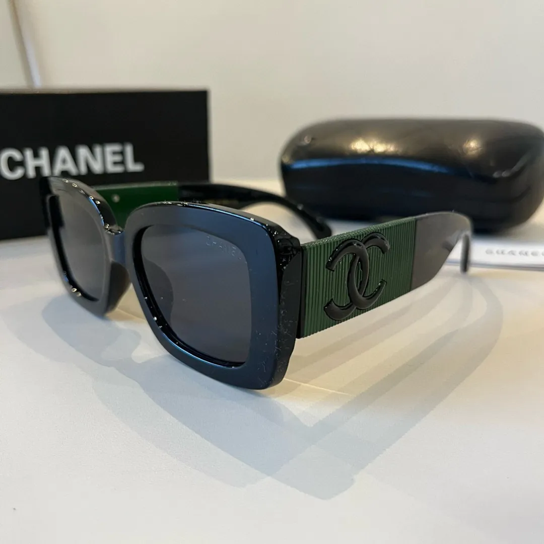 シャネル新作黒サングラススクエアフレーム - 画像 (4)