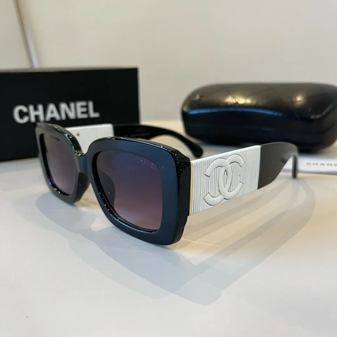 シャネル新作黒サングラススクエアフレーム - 画像 (4)