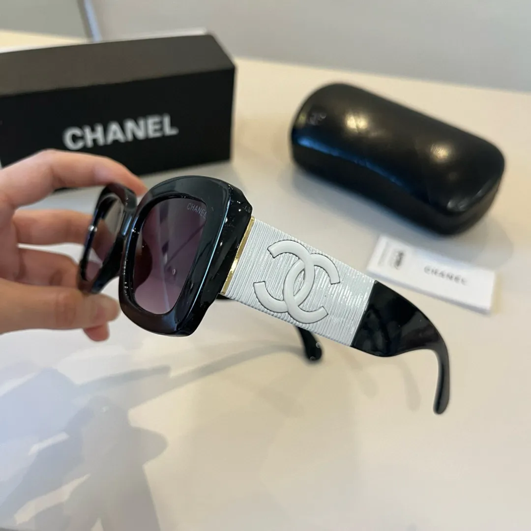 シャネル新作黒サングラススクエアフレーム - 画像 (9)