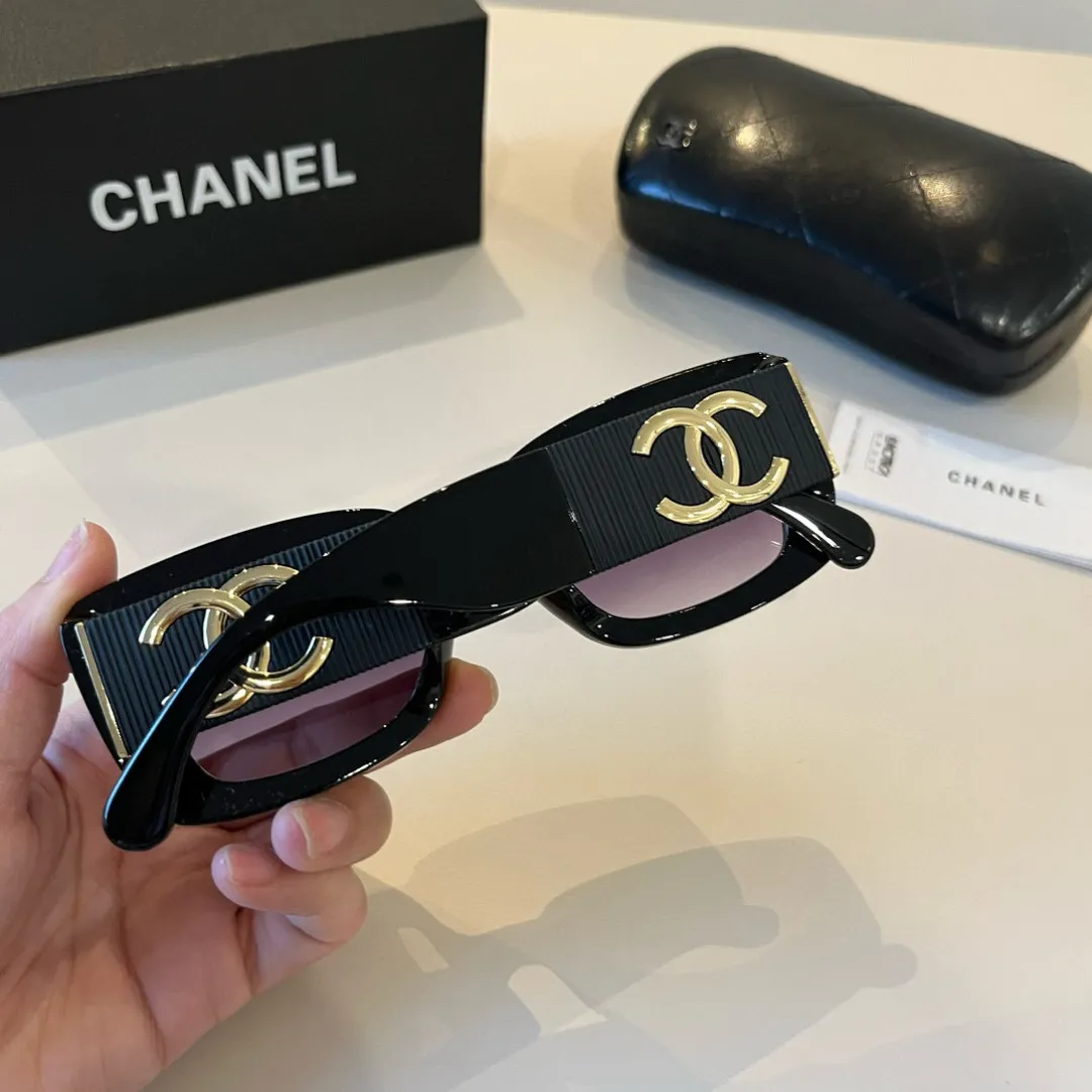 シャネル新作黒サングラススクエアフレーム - 画像 (8)