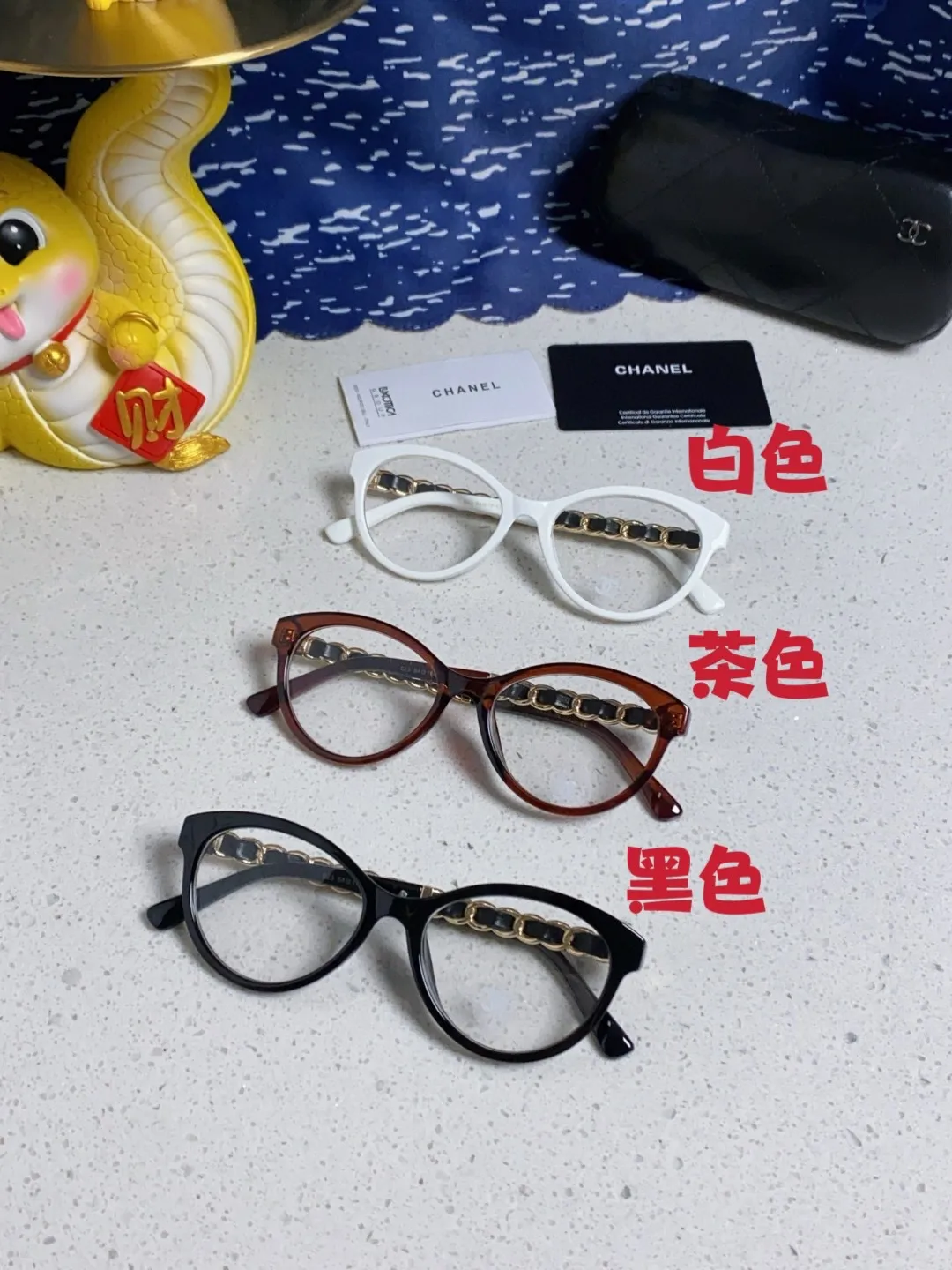 シャネル新作黒キャッツアイ眼鏡P55 - 画像 (12)