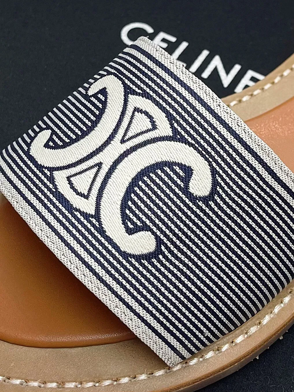 CEライン25凱旋門スリッパ白レトロスタイル - 画像 (7)