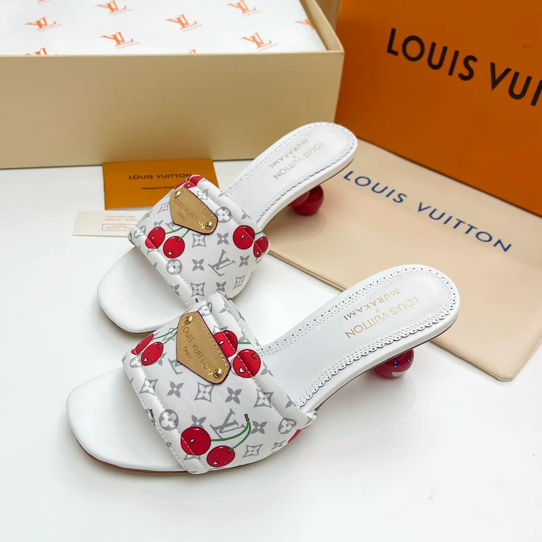 LOUIS VUITTON 新作桜柄ミュール 5.5CM - 画像 (3)