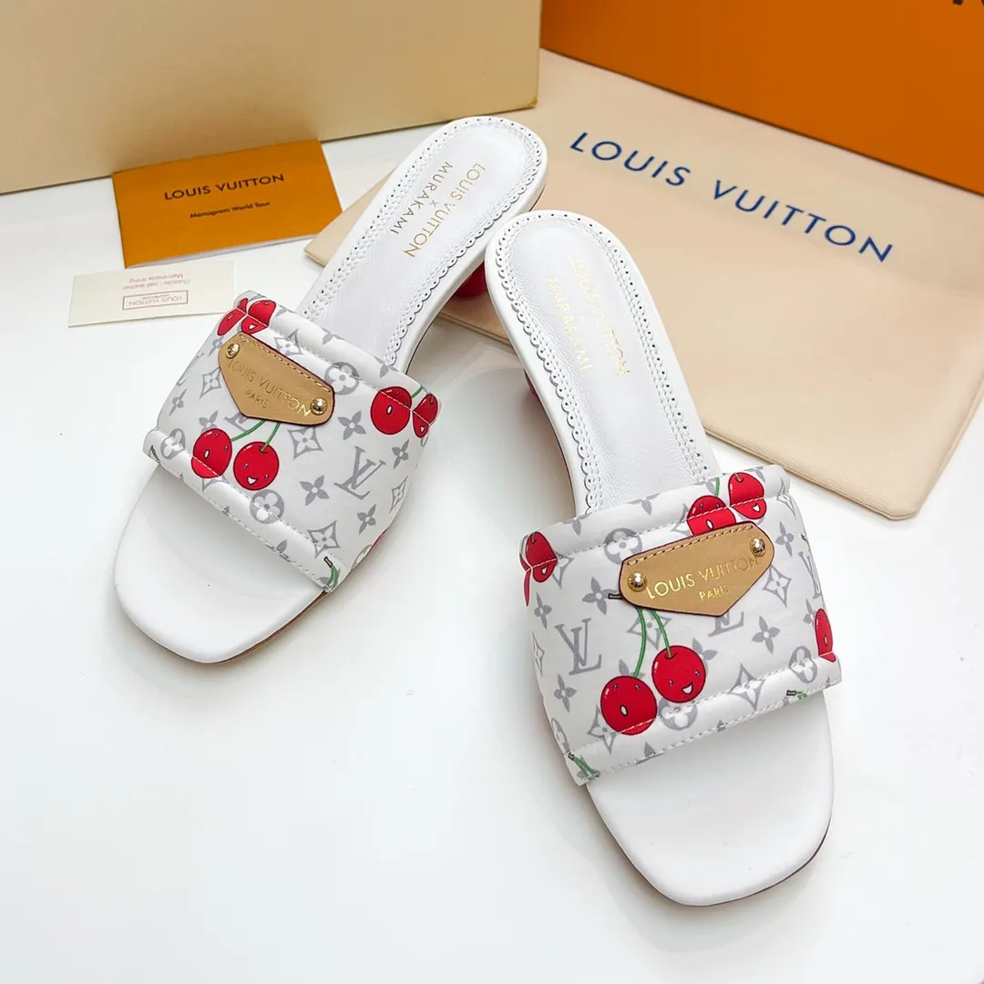 LOUIS VUITTON 新作桜柄ミュール 5.5CM - 画像 (4)