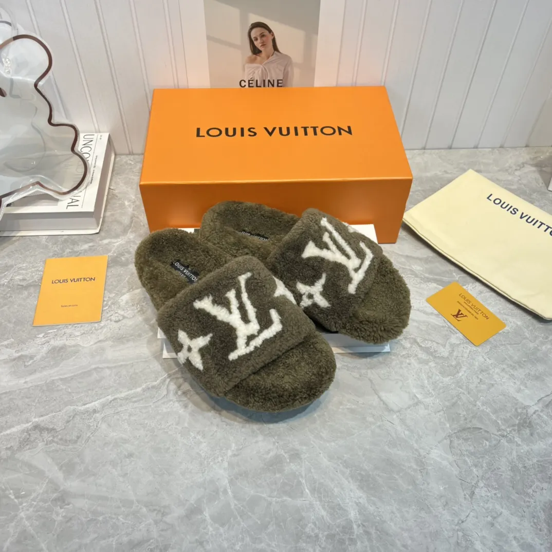 Louis Vuitton 新作ウールスリッパ グレー スタイル - 画像 (3)