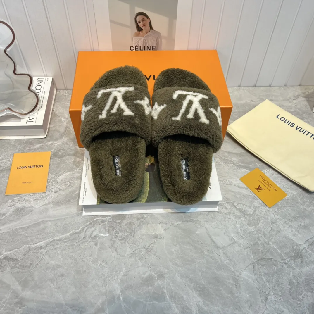 Louis Vuitton 新作ウールスリッパ グレー スタイル - 画像 (4)