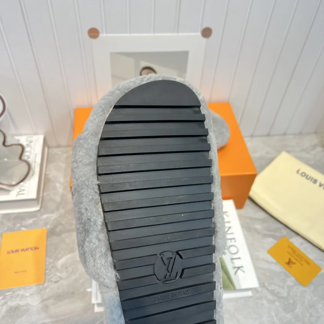 Louis Vuitton 新作ウールスリッパ グレー クラシック - 画像 (8)
