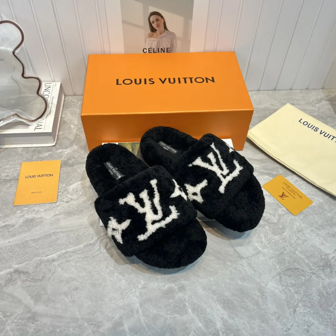 Louis Vuitton 新作ウールスリッパ ブラック - 画像 (3)