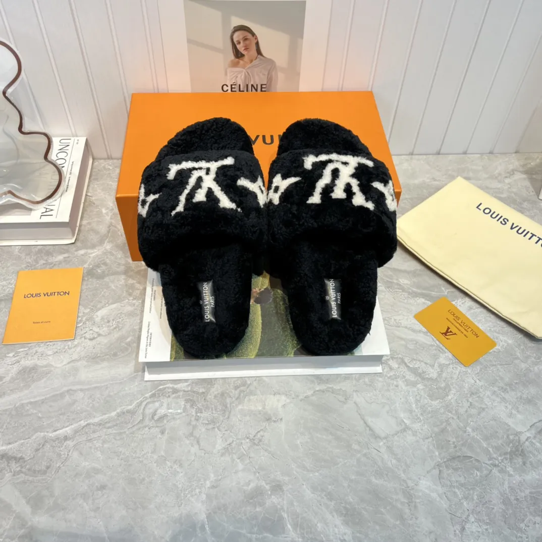 Louis Vuitton 新作ウールスリッパ ブラック - 画像 (4)