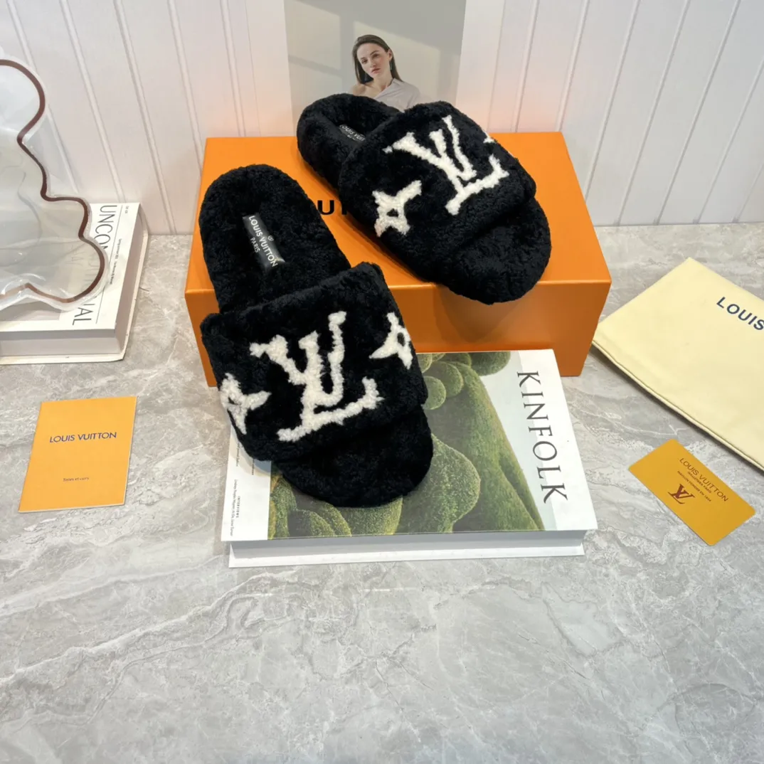 Louis Vuitton 新作ウールスリッパ ブラック - 画像 (6)