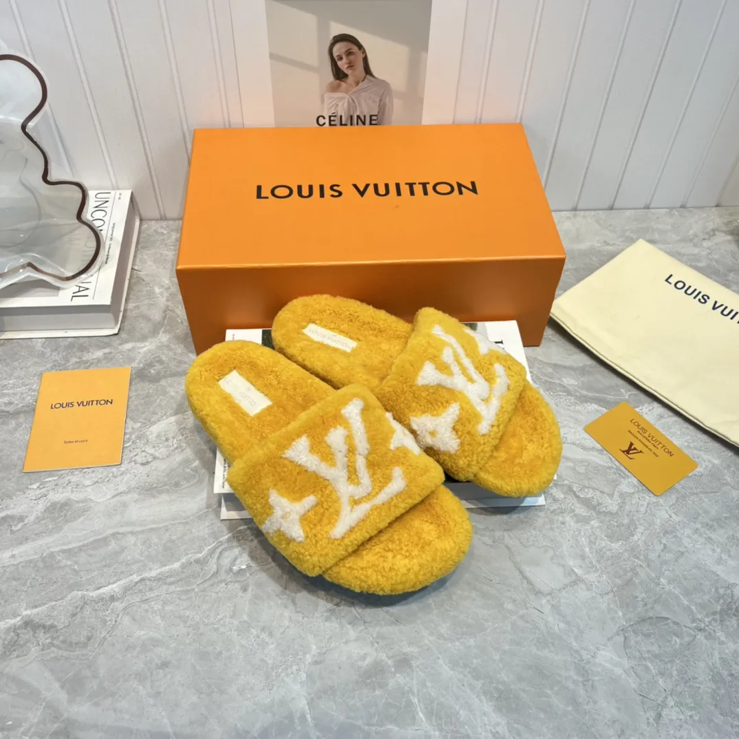 Louis Vuitton 新作ウールスリッパ イエロー - 画像 (3)