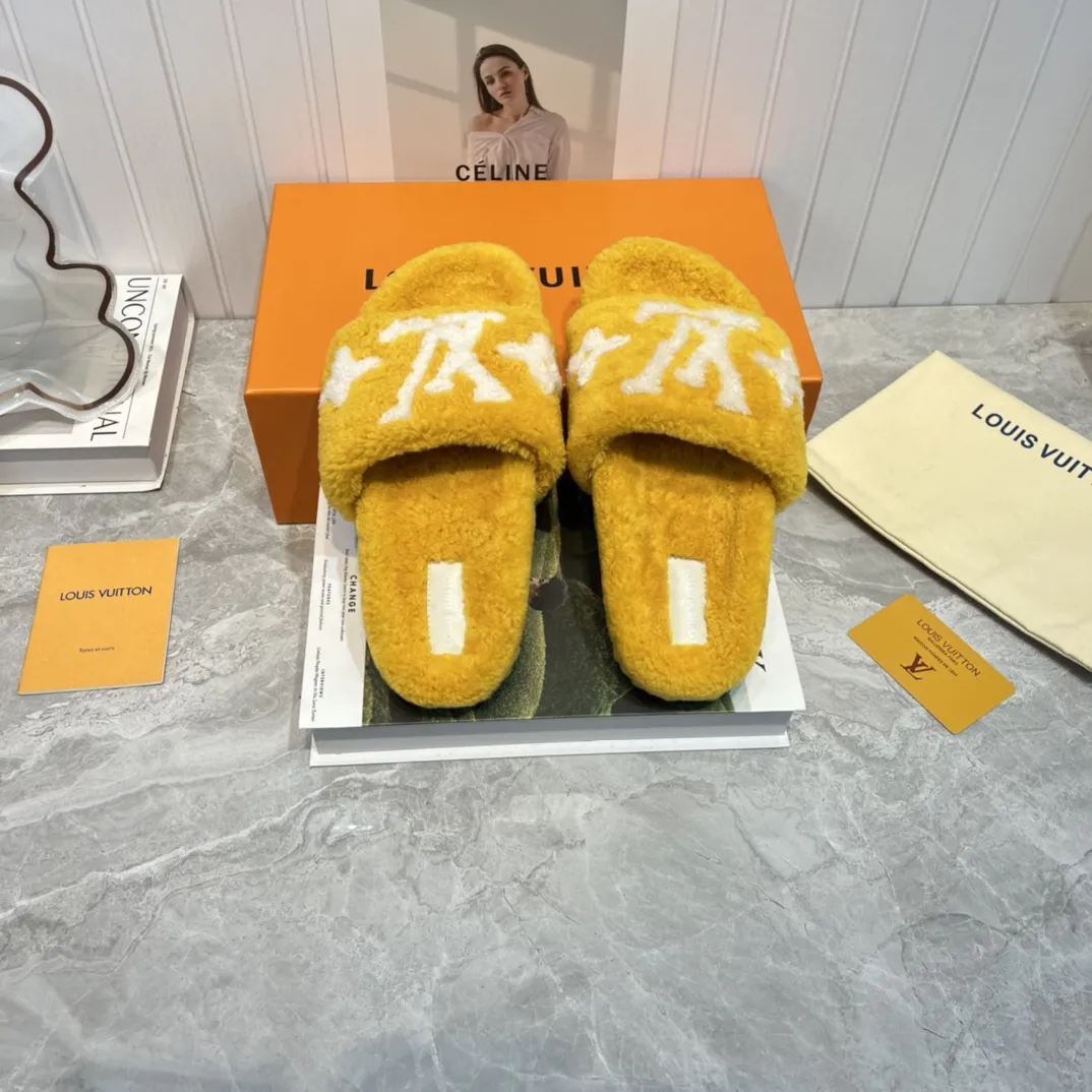 Louis Vuitton 新作ウールスリッパ イエロー - 画像 (4)
