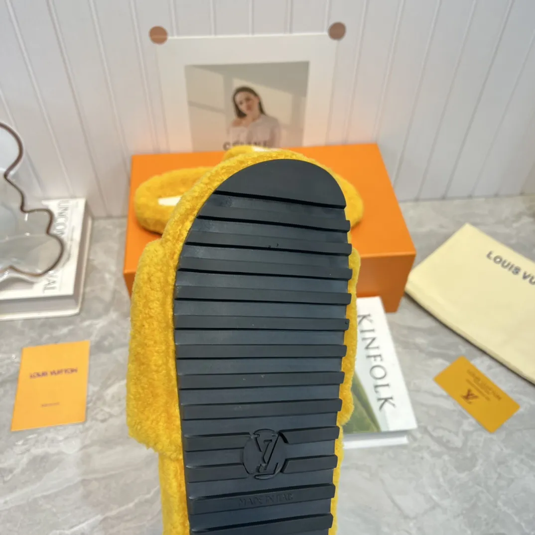 Louis Vuitton 新作ウールスリッパ イエロー - 画像 (8)