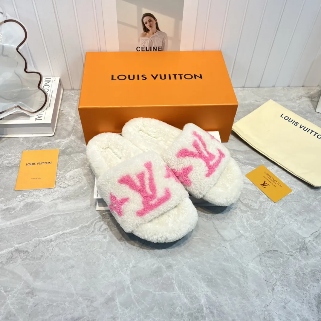 Louis Vuitton 新作ウールスリッパ ピンク - 画像 (3)