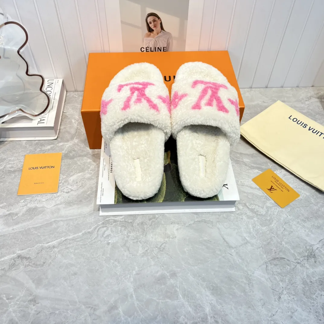 Louis Vuitton 新作ウールスリッパ ピンク - 画像 (4)