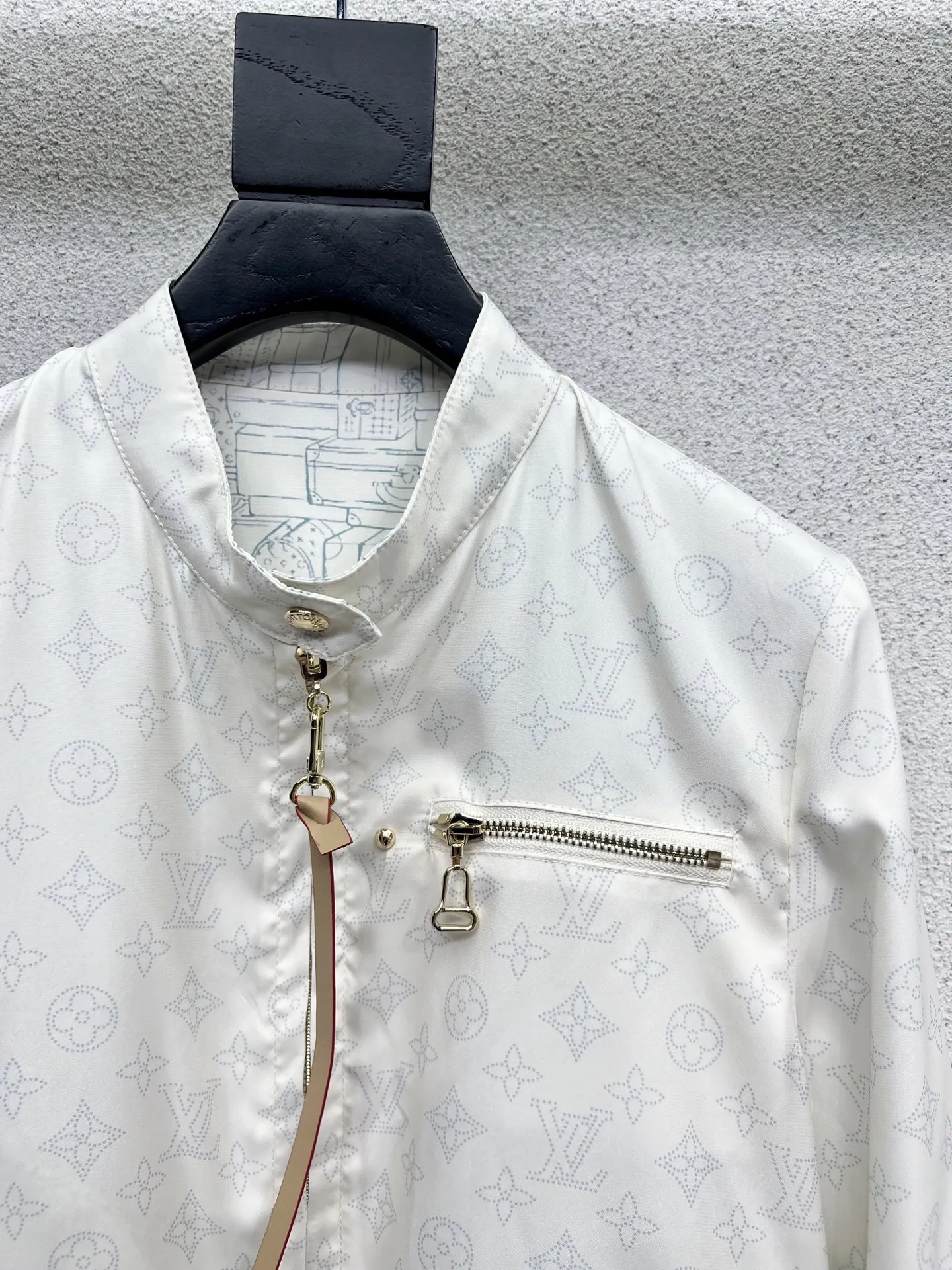 Louis Vuitton 新作黒両面ジャケットチェック柄SML - 画像 (8)