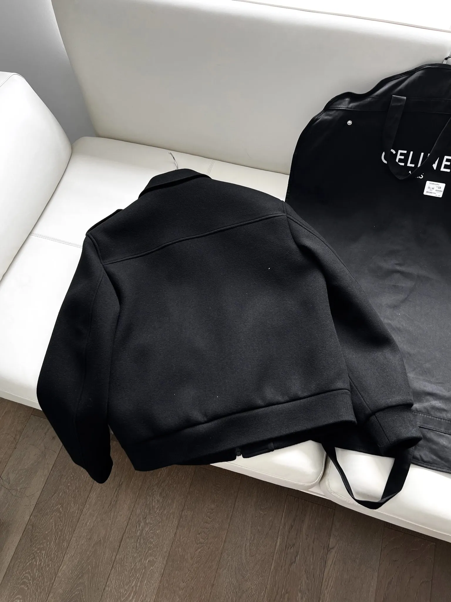 CELINE黒両面カシミヤウエストジャケット新作 - 画像 (8)