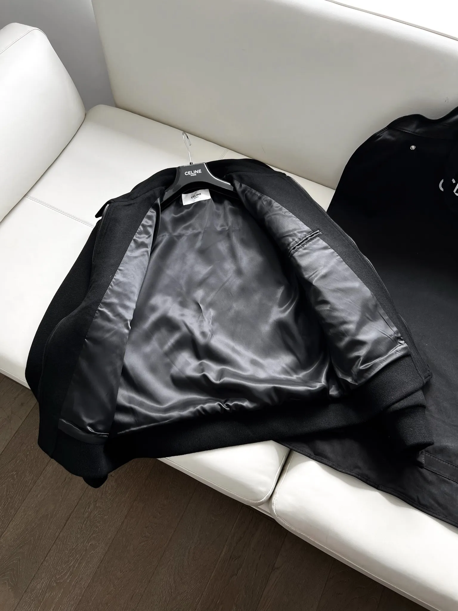 CELINE黒両面カシミヤウエストジャケット新作 - 画像 (10)