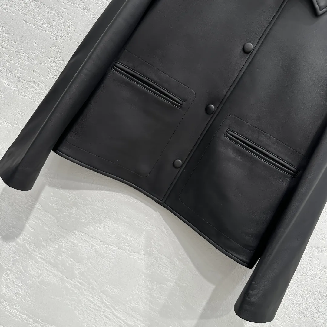 CELINE新作黒レザージャケットS-XL - 画像 (4)