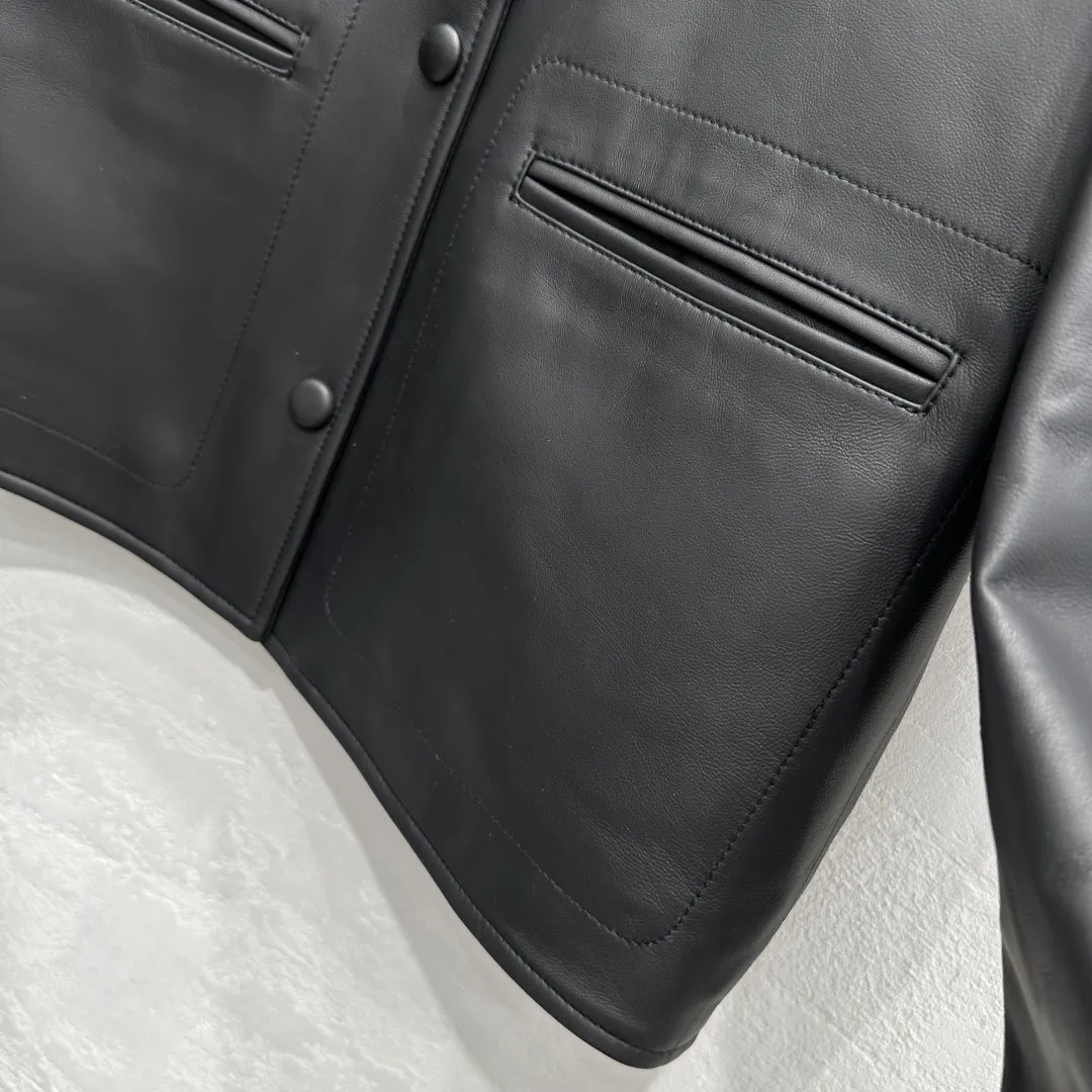 CELINE新作黒レザージャケットS-XL - 画像 (5)