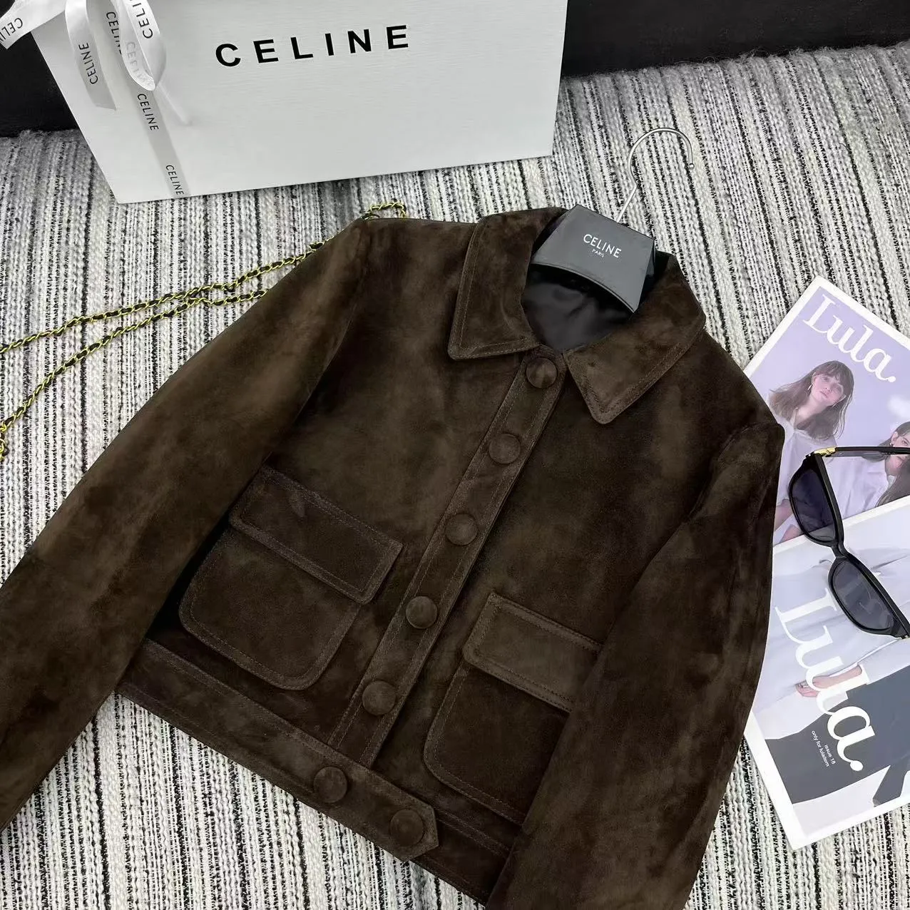 CELINE新作黒翻領レザージャケット - 画像 (3)