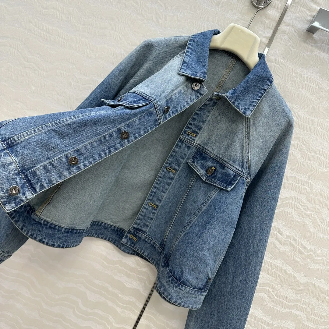 Loewe 新作黒デニムジャケットAラインスタイル - 画像 (8)