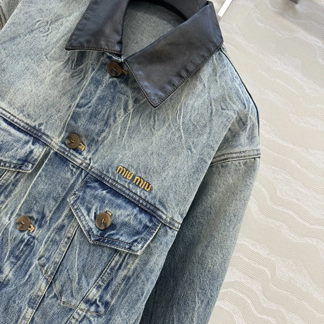 Miu Miu新作黒デニムジャケットラペル - 画像 (4)