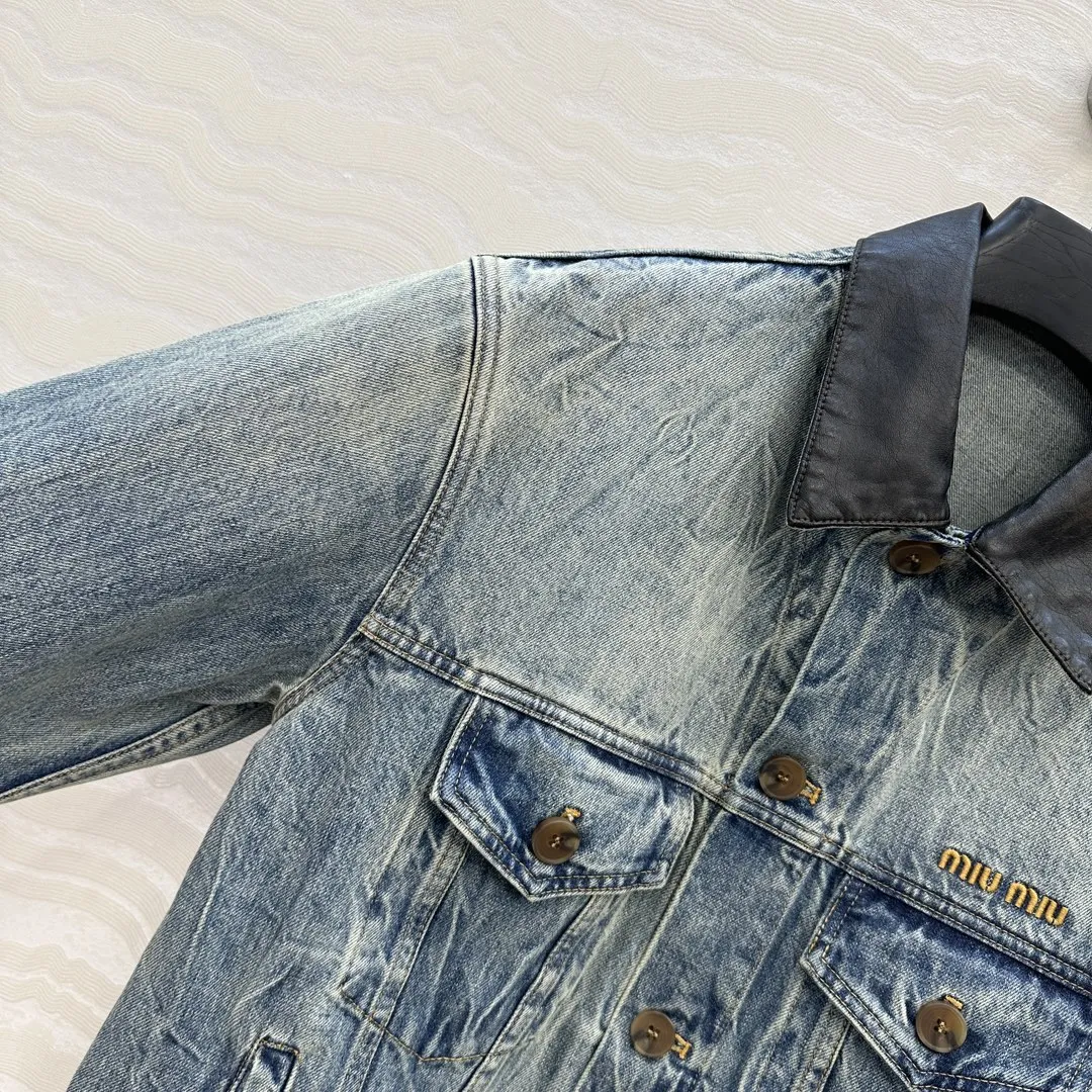 Miu Miu新作黒デニムジャケットラペル - 画像 (5)