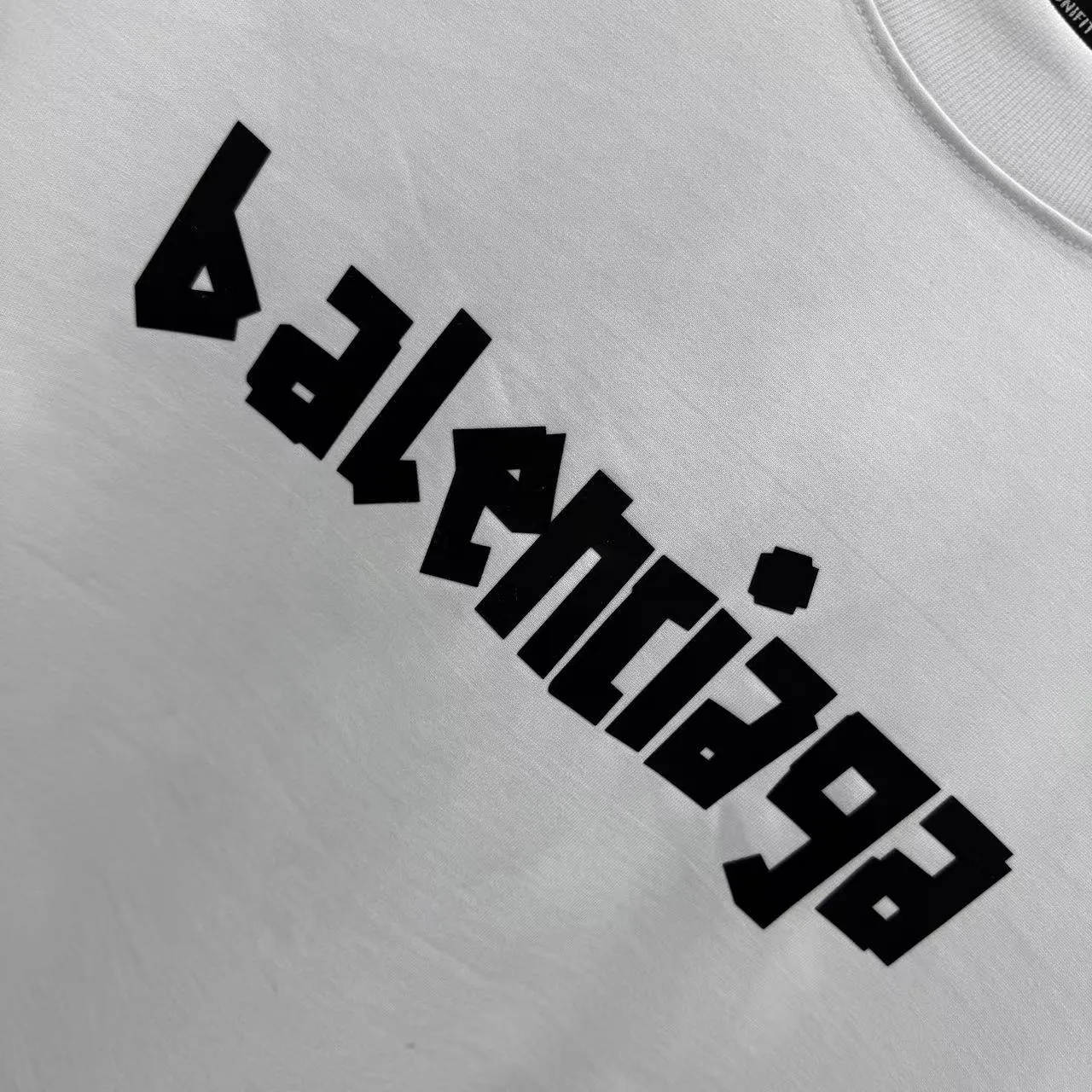 BALENCIAGA 白 Tシャツ 2025新作 ゆったり - 画像 (7)
