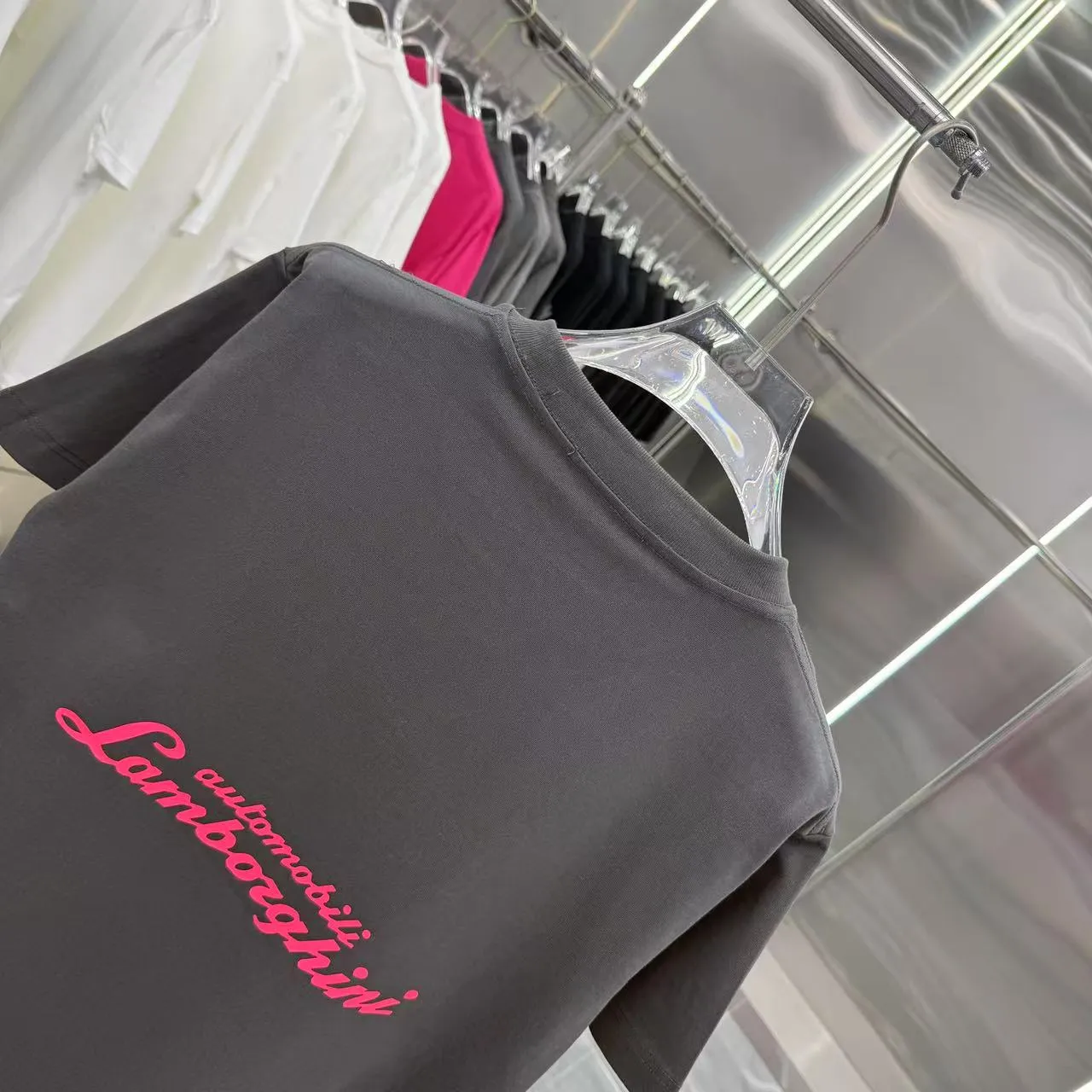 Balenciaga パリブラック厚板シリコンTシャツ - 画像 (9)