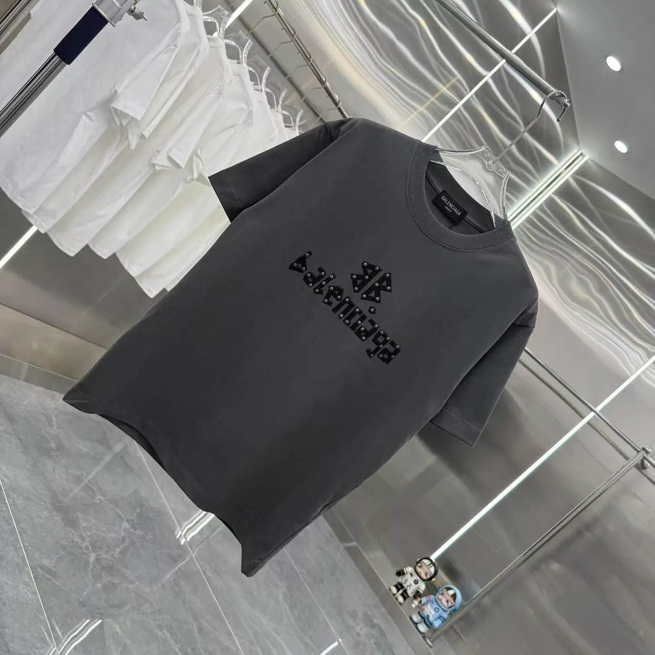 Balenciaga パリシャネルTシャツ黒色新作2025 - 画像 (3)
