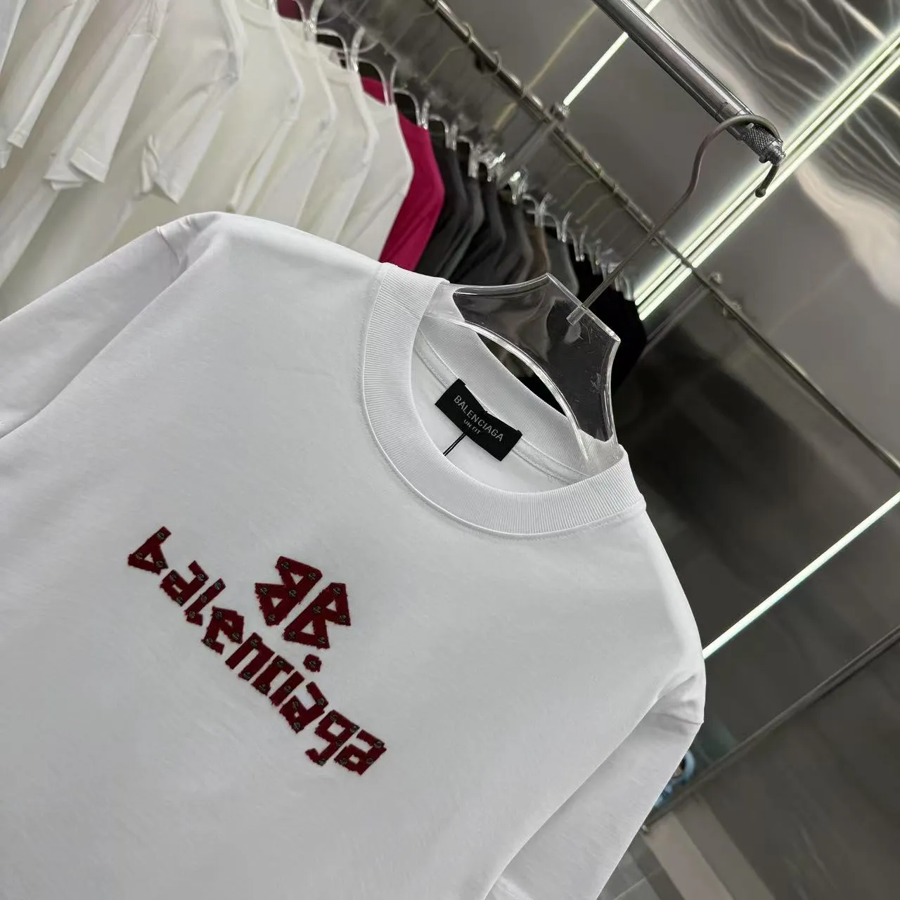 Balenciaga 白 Tシャツ 2025新作 ゆったり - 画像 (8)