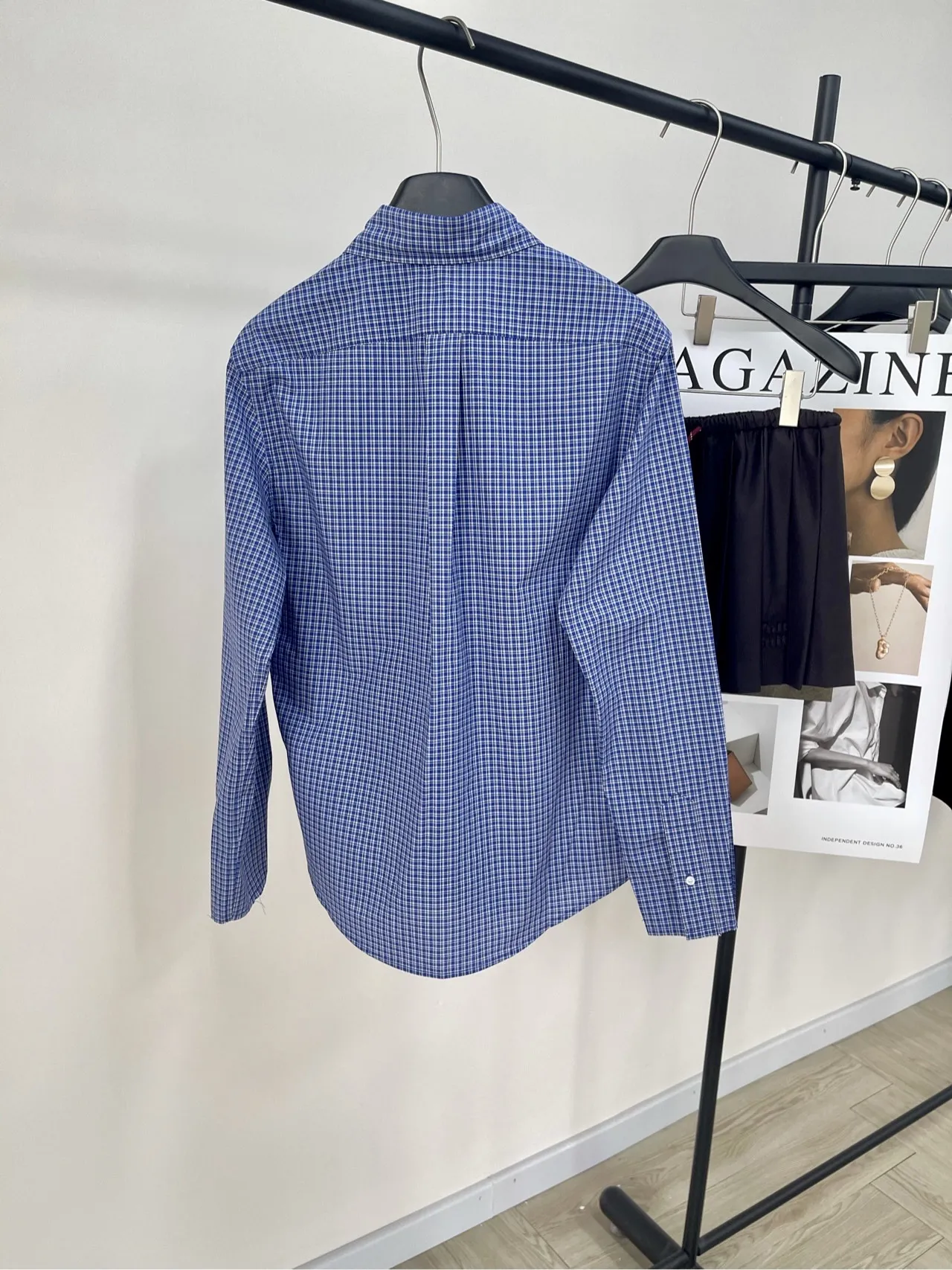 MACKINTOSH フィルソフィ ブルーチェック スタンダードシャツ - 画像 (9)