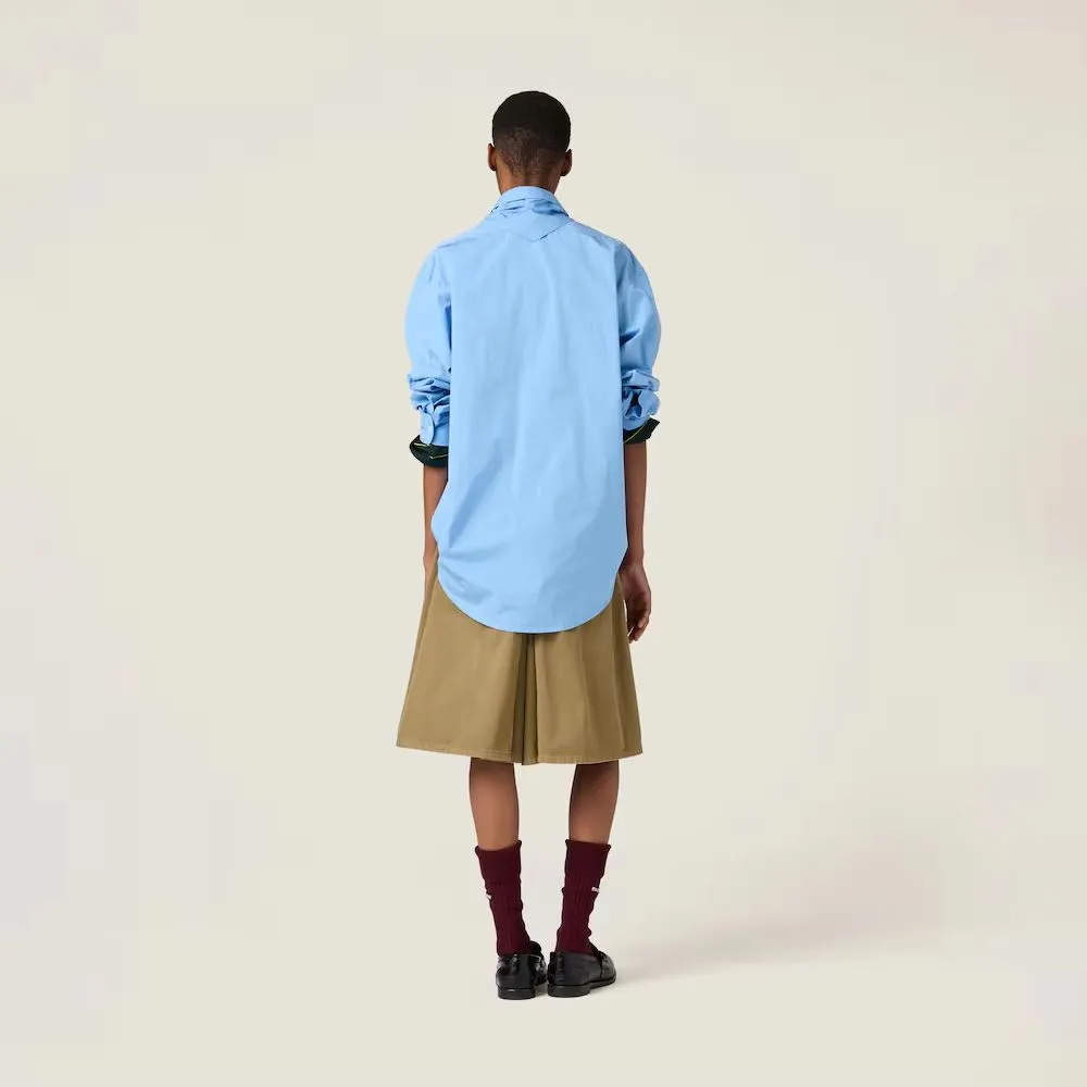 Miu Miu 青 カレッジスタイルシャツ - 画像 (7)
