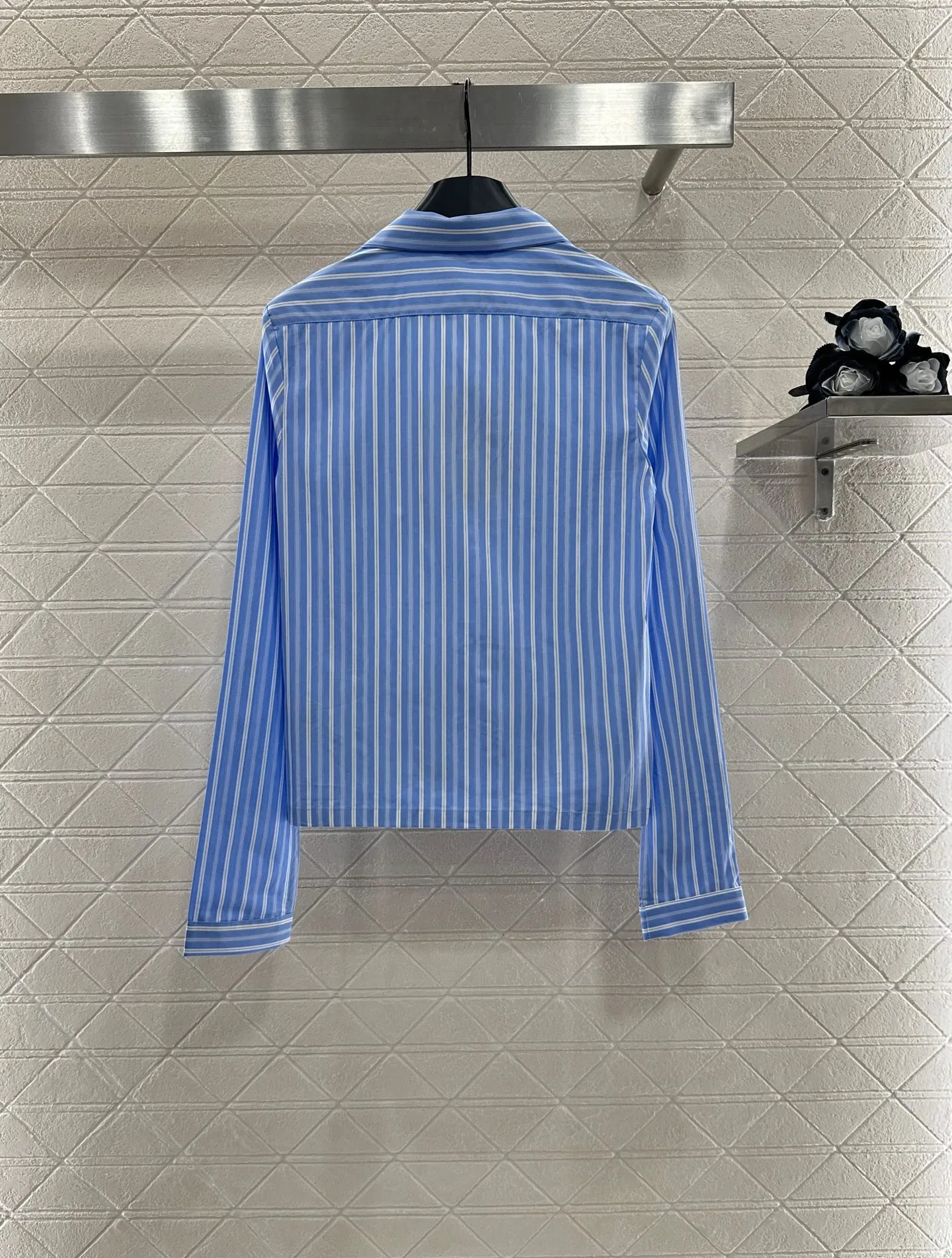 Miumi*2025新作青ストライプシャツセット - 画像 (3)