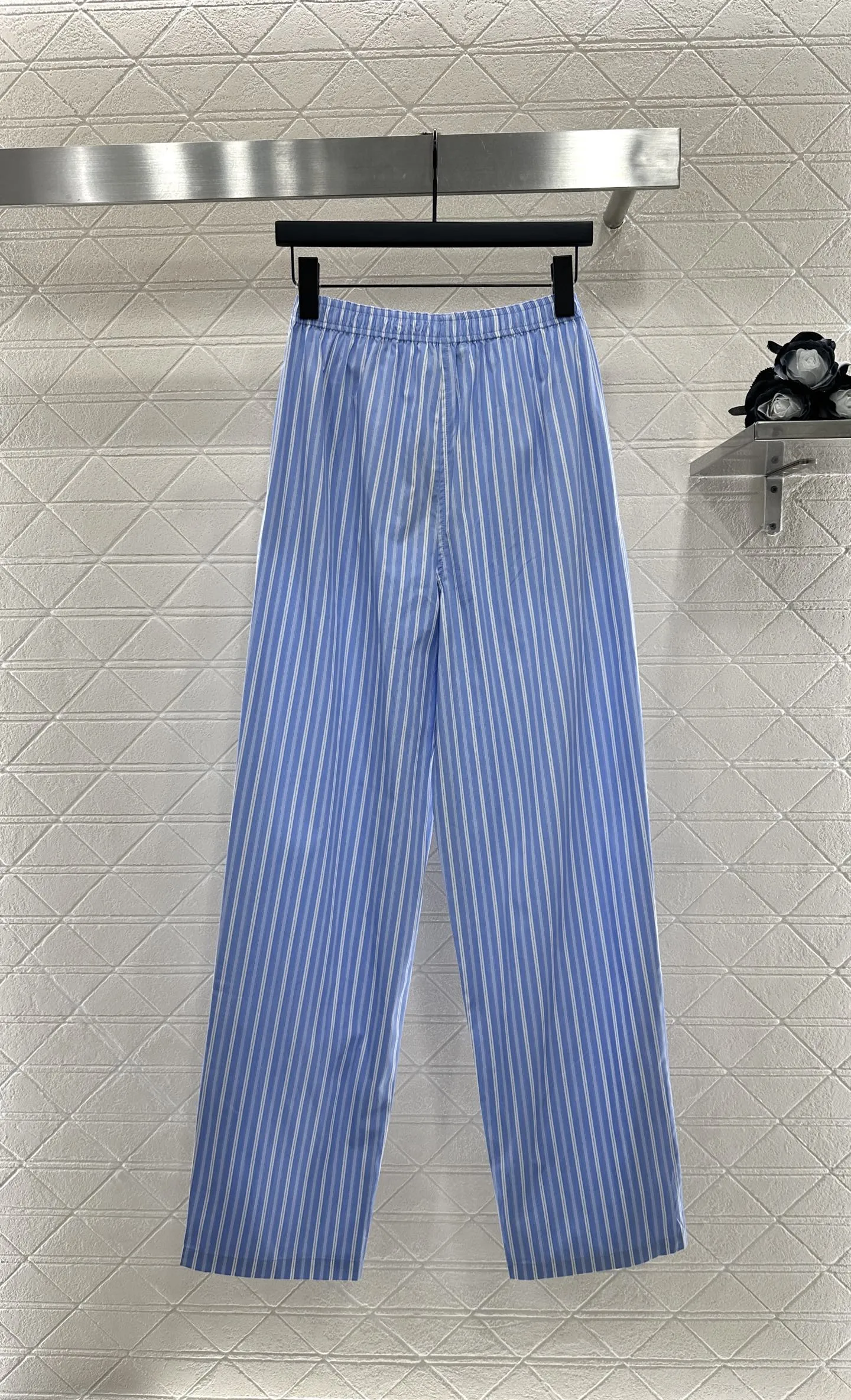 Miumi*2025新作青ストライプシャツセット - 画像 (10)