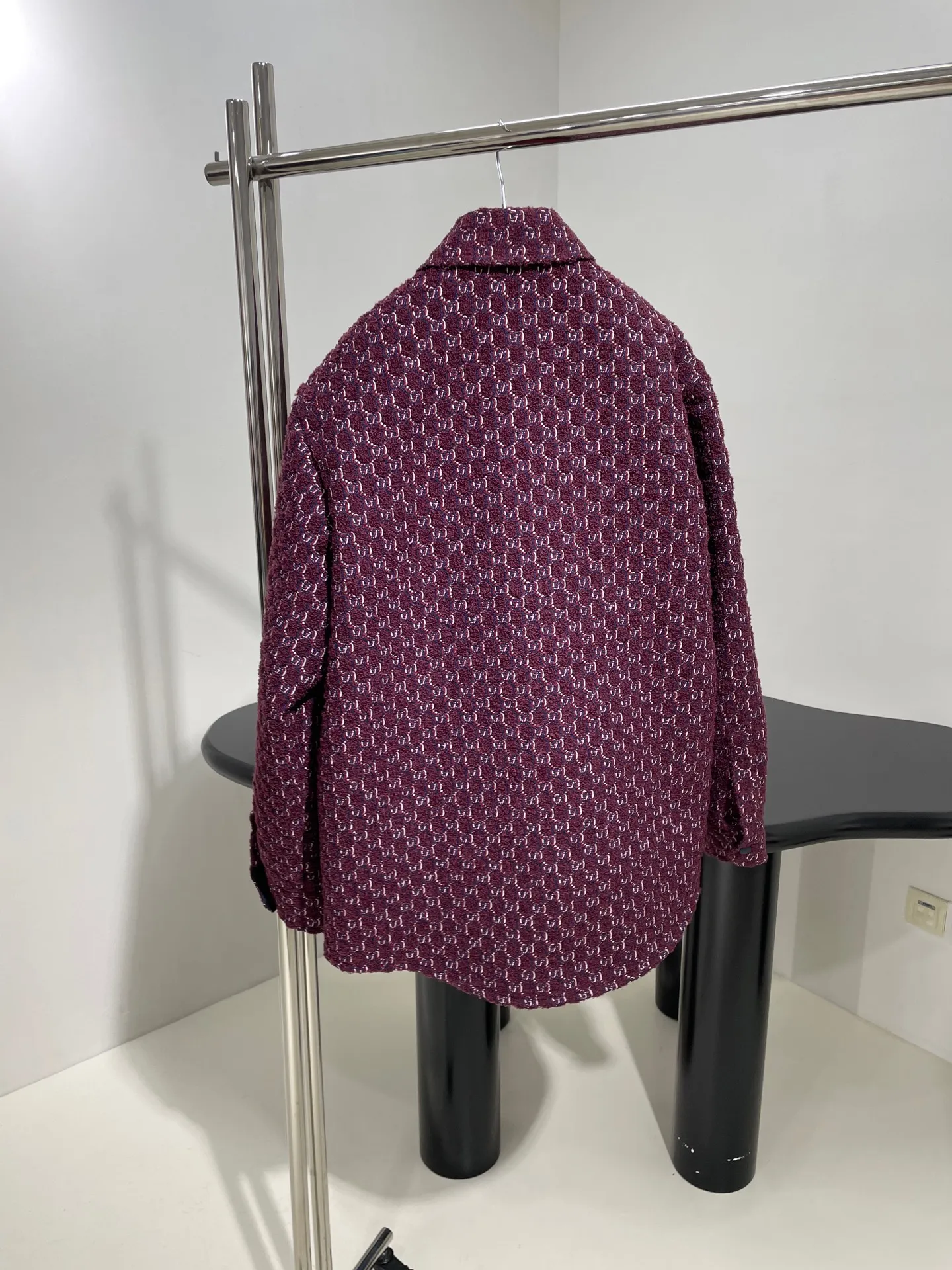 Gucci新作ノットベルベットウールジャケットアンゴラレッド - 画像 (5)