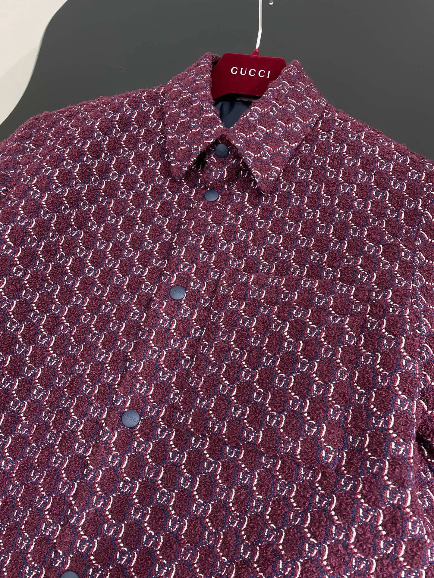 Gucci新作ノットベルベットウールジャケットアンゴラレッド - 画像 (6)