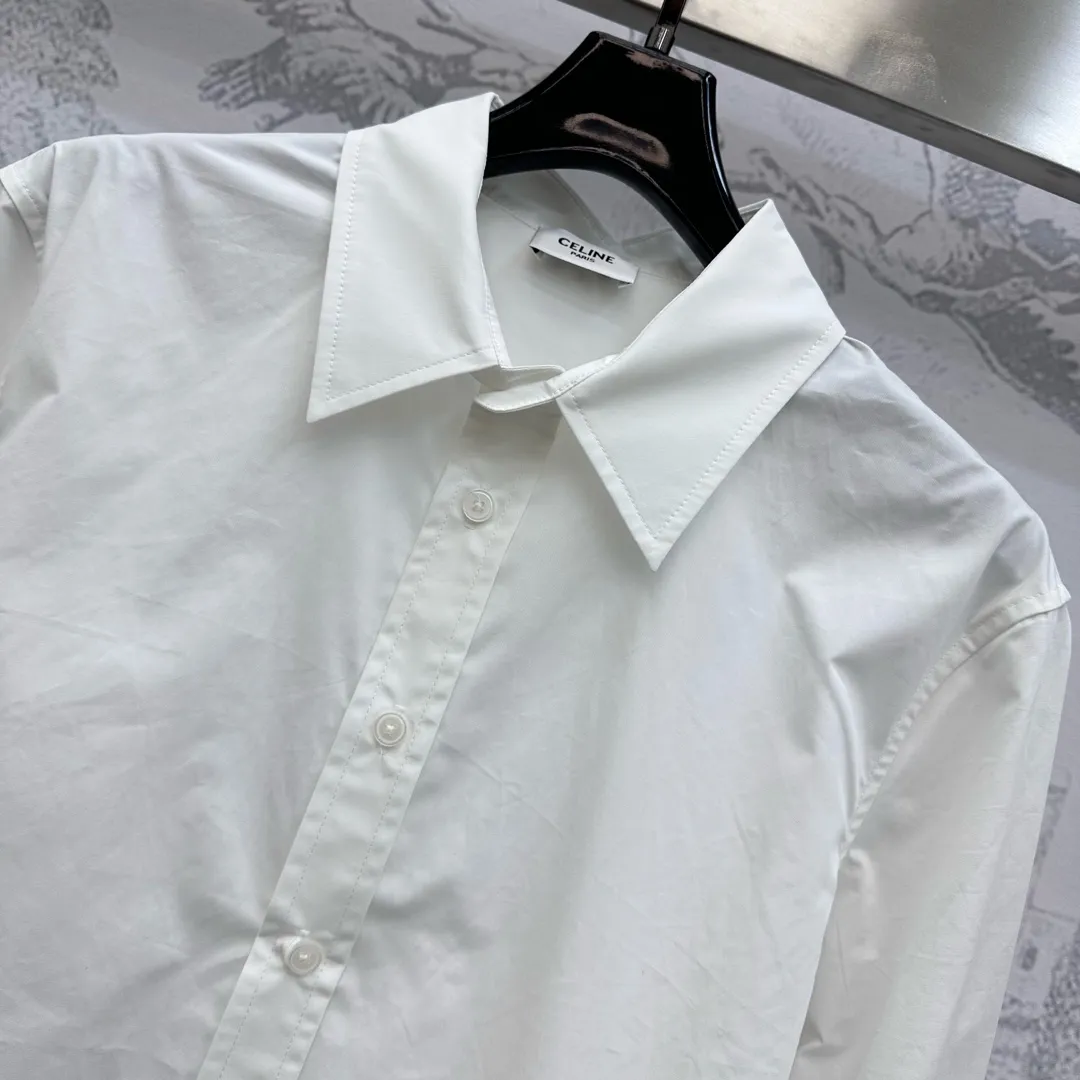 CELINE新作白リバーシブルカラーシャツ - 画像 (4)