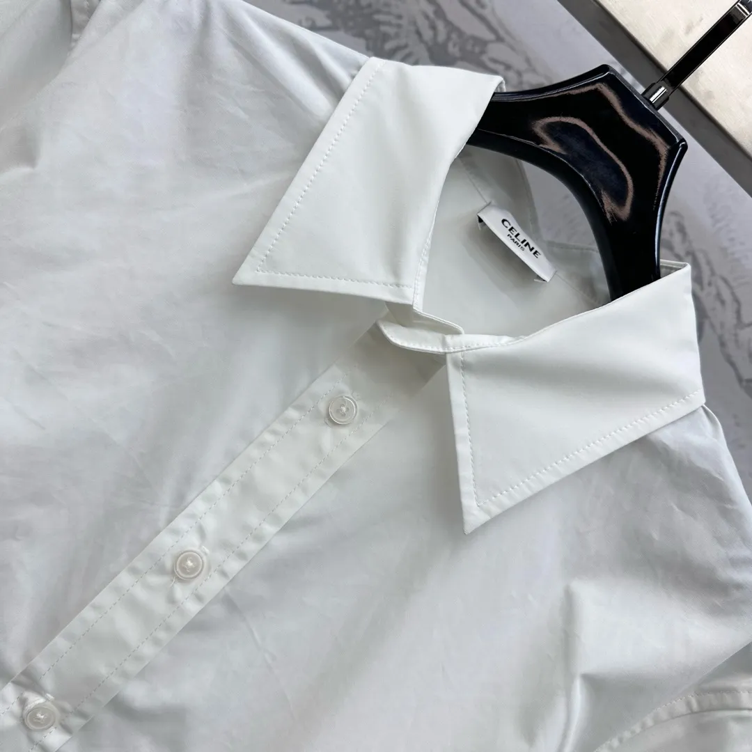 CELINE新作白リバーシブルカラーシャツ - 画像 (5)
