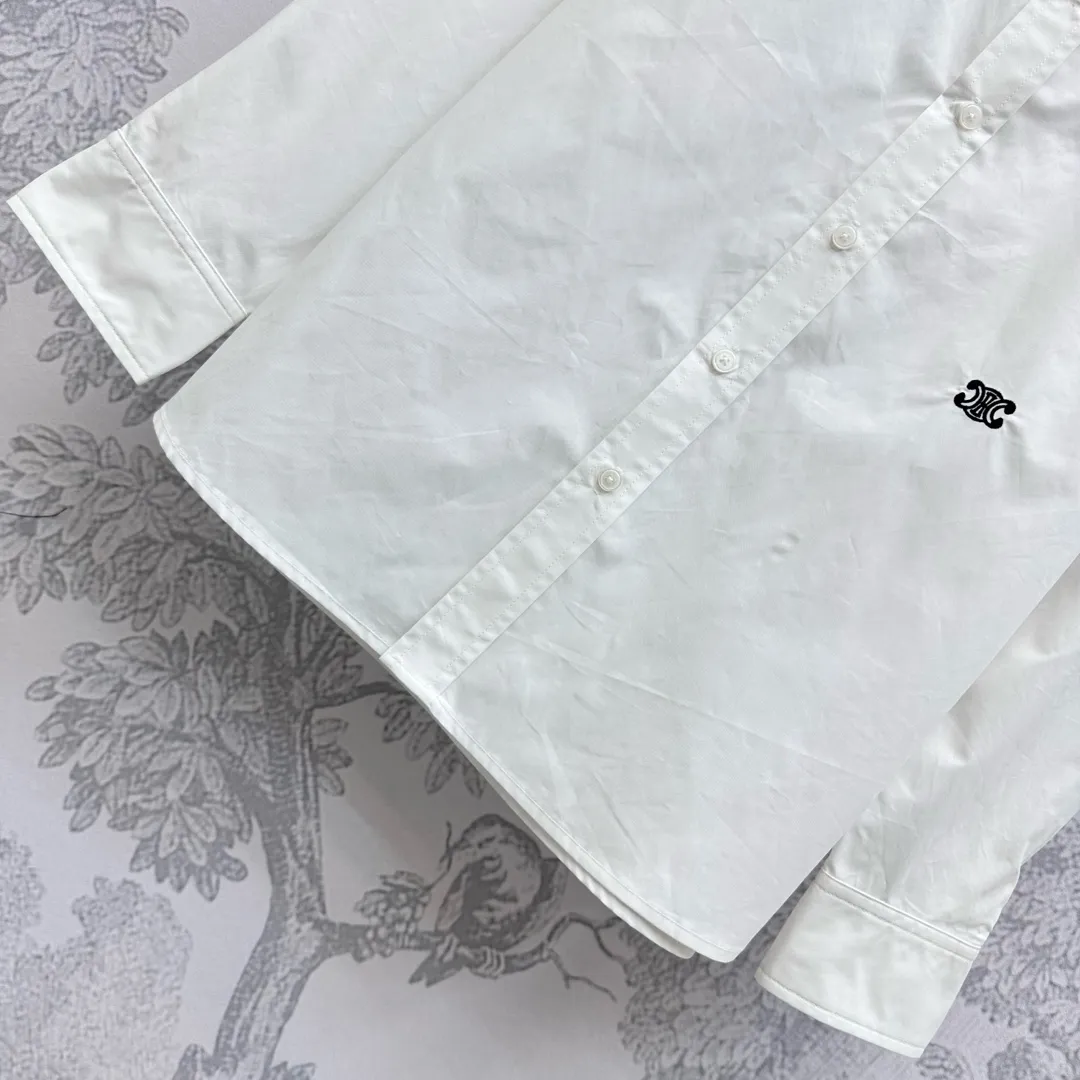 CELINE新作白リバーシブルカラーシャツ - 画像 (7)