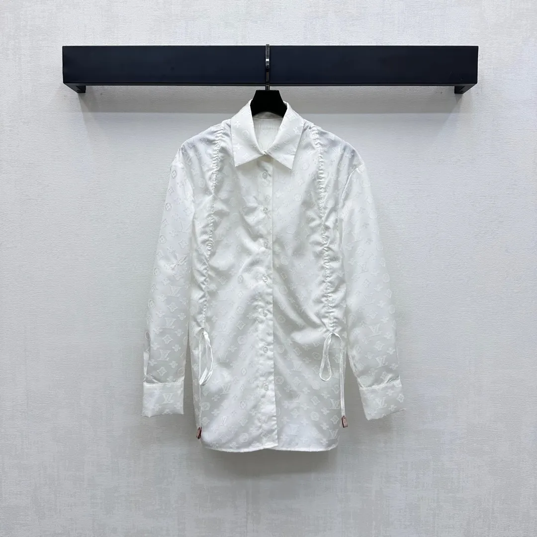 Louis Vuitton新作白ジャカードリバーシブルカラーシャツ